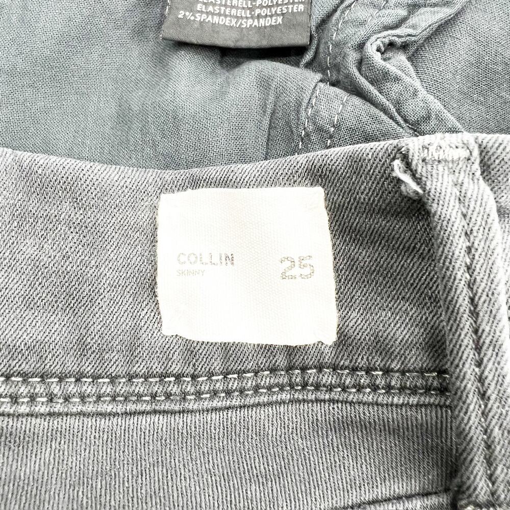 Hudson Women's Dark Gray Collins Mid Rise‎ Skinny Denim Jeans Size 25 - Picture 5 of 5